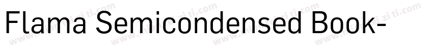 Flama Semicondensed Book字体转换